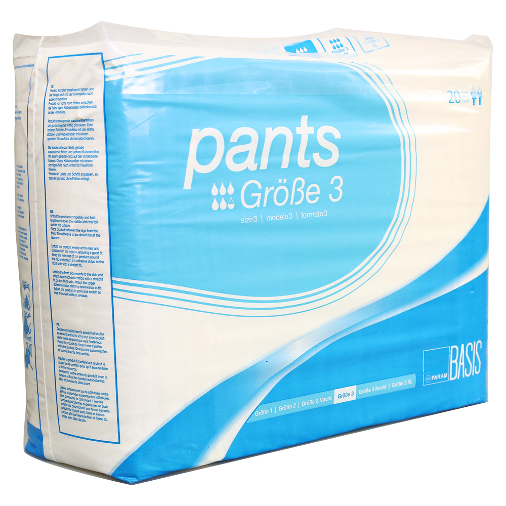Param Pants Basis Tag Gr.3 20 St Param Pants Basis Tag Gr.3 20 St